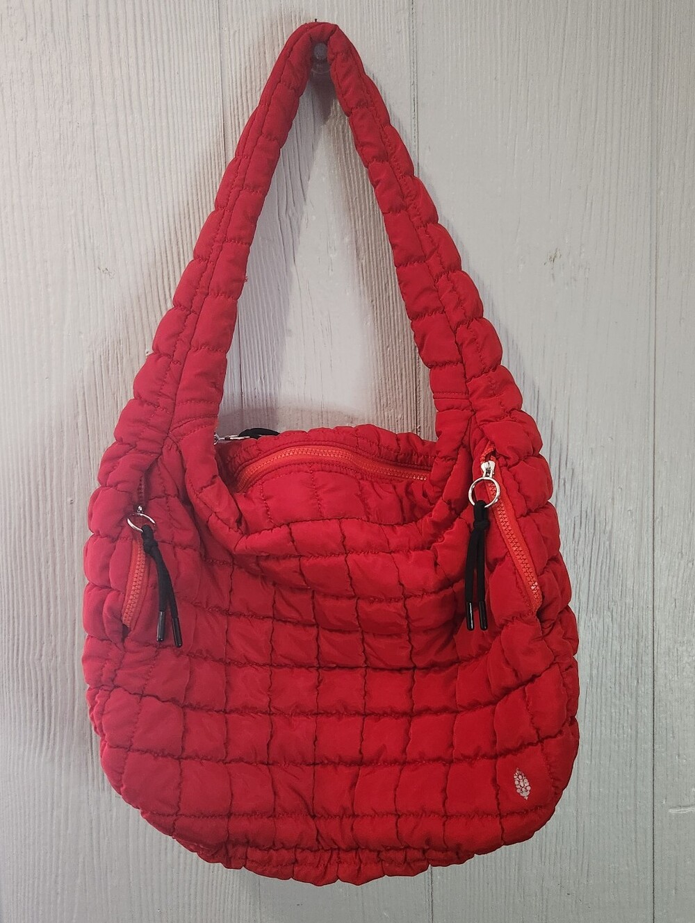 Free People FP Movement Quilted Carryall Red